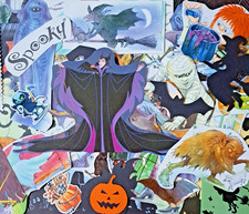 Halloween Ephemera Paper Pack 40 Pcs Scrapbook Cut Outs Kids Party Pieces