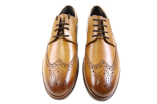 John white men oxford brown - white, men's