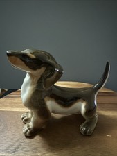 Vintage USSR Lomonosov porcelain figure Dachshund, 1991-92