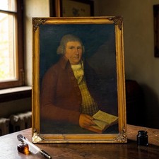 Large 18TH Century antique oil
