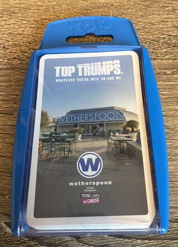 Wetherspoon top trumps - top, card