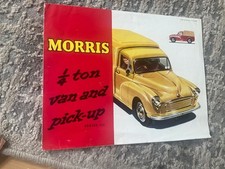 MORRIS 1/4 TON VAN & PICK UP SERIES 3 BROCHURE. 1960