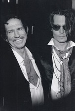 The Rolling Stones' Keith Richards & Johnny Depp - Mini Poster/Magazine Clipping