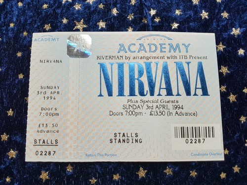 Nirvana ticket 3rd april - ticket,