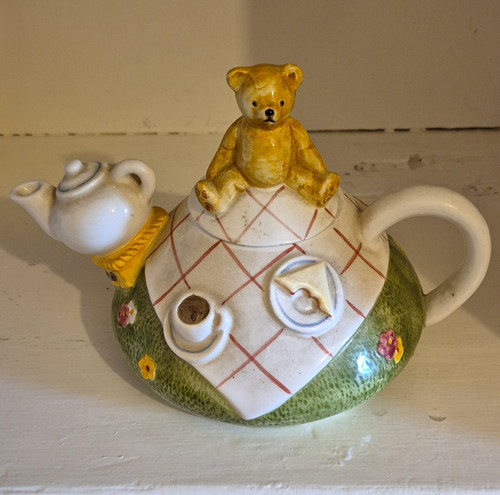 Ceramic teddy bear tea - ceramic,