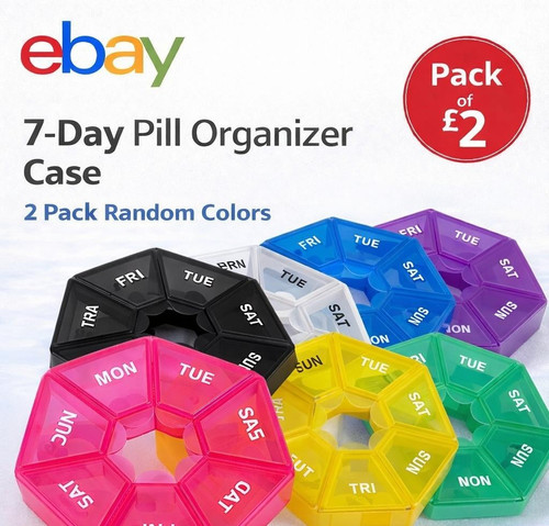Xweekly pill box day - pill,