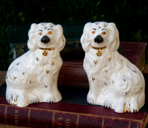 Staffordshire mantle dogs - staffordshire,