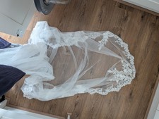 Floral Lace Cathedral Length