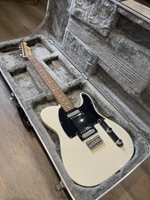 Fender Telecaster Electric Guitar Mexico, Olympic White, Pau Ferro. W/hard Case