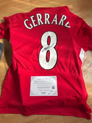 Steven gerrard signed - gerrard,