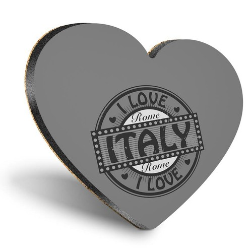 Heart mdf coasters i - -,