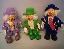 Vintage Porcelain Doll Clowns