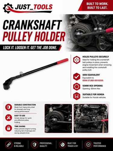 Honda crankshaft pulley - crankshaft,