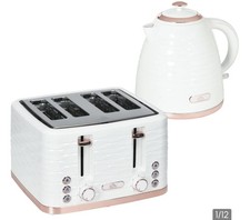 HOMCOM Kettle and Toaster