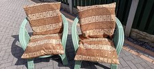 2 Wicker Chairs with 4 Large