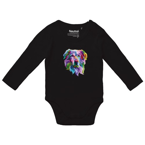 Baby bodysuit golden retriever