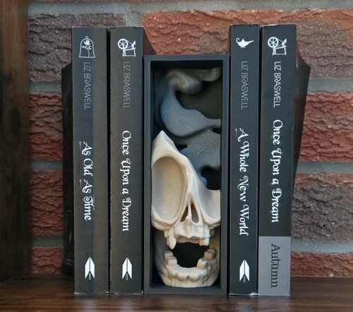 Smoking skull book - nook, unique