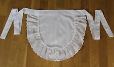 Traditional Maids Pinny Apron Embroidery Anglaise - Choose Size