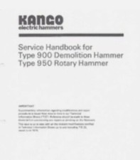 Kango 900/950 Service Manual