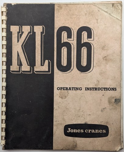 Original jones kl66 - kl66, crane