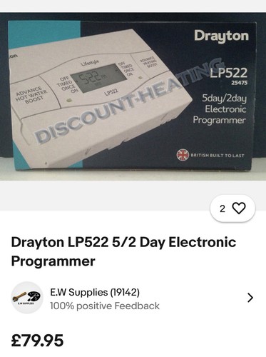 Drayton lp522 channel - lp522, 2