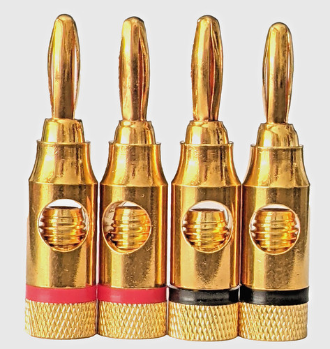 Banana plugs gold plated - plugs,,
