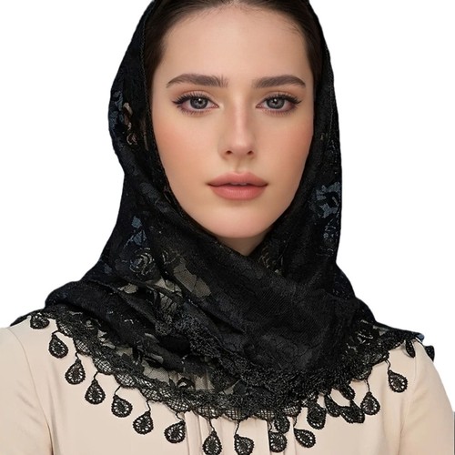 Lace head scarf - head, wedding
