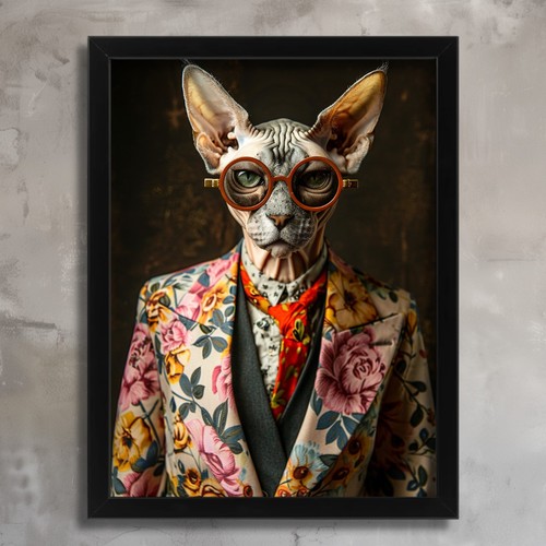 Sphynx cat wall - wall, art