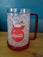 COCA COLA Iconic Santa Holidays Are Coming Plastic Chiller Mug 400ml.