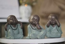 3 Buddha Ornaments Hear Speak