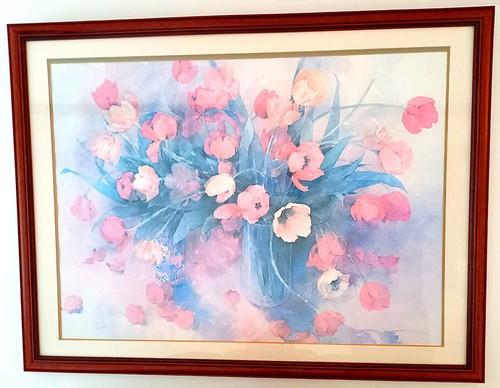 Tulips flower painting - tulips,