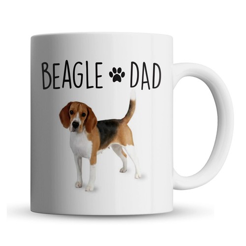 Beagle dad dog pet gift - dad,
