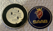 Blue SAAB 68mm BONNET BADGE 3 PIN Front 93 95 9-3 9-5 2003-2010