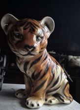 Vintage tiger cub figurine - tiger,
