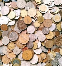 Job Lot Of 1kg Mixed English and World Coins/ Collectable/Collection/Random Dip