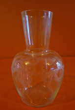 Edwardian glass carafe bottle - glass,