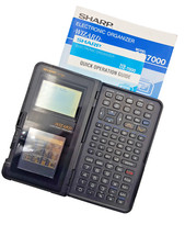 Sharp OZ-7000 (IQ-7000) Electronic Organizer Wizard PDA - Rare Collectible 1989