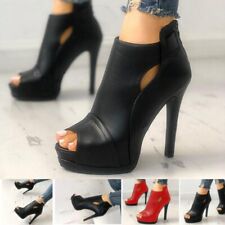 New Womens High Heel Peep Toe