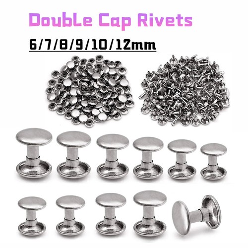 Metal double cap rivets - double,