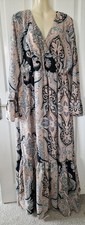 Boohoo pink paisley maxi wrap