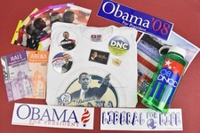 Barack Obama 2008 Presidential Campaign Convention Memorabilia Tickets Badges 