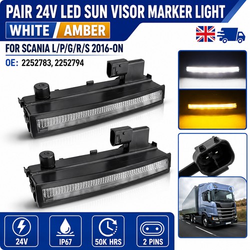 Sun visor led marker lamp - led,