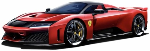 Burago ferrari f80 - 1/43, red