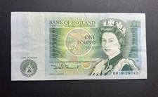 Bank Of England £1  - Sir Isaac Newton - Elizabeth II Banknote 1978-1984  #N89