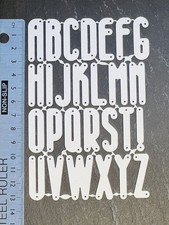 Alphabet metal die Set large