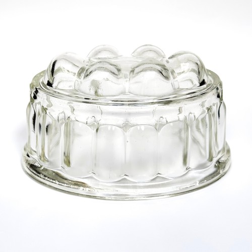 Vintage glass jelly mould - jelly,