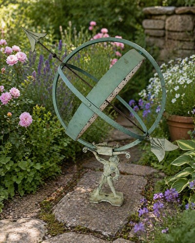Large cast iron atlas - iron,