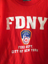 childrens preowned red new york fire dept top size s