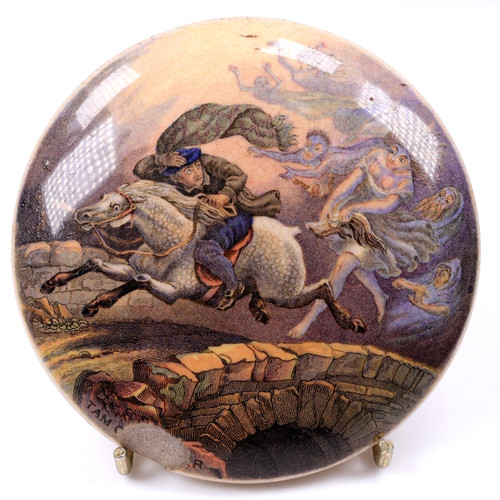 Prattware staffordshire pot - prattware,