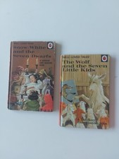 2 X Rare Ladybird Vintage Series 606D Hardback 1969 Books Snow White Wolf 7 kids